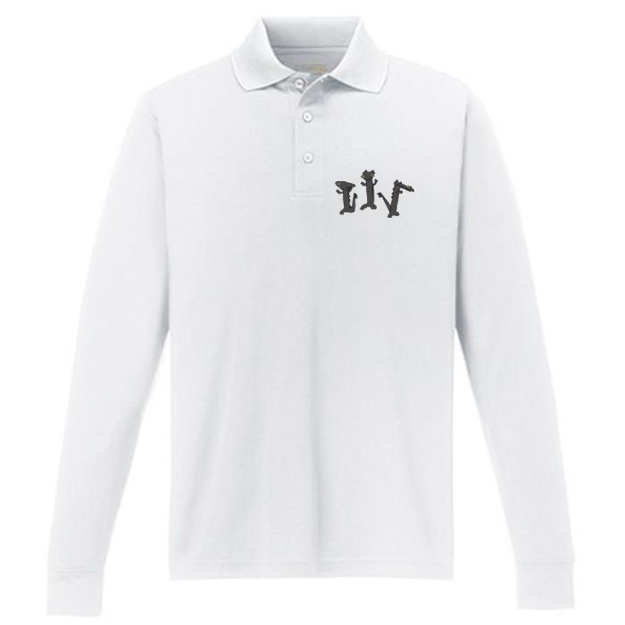 Dancing Dragon Meme Performance Long Sleeve Polo