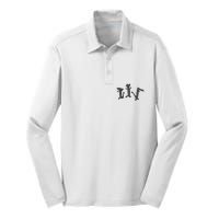 Dancing Dragon Meme Silk Touch Performance Long Sleeve Polo