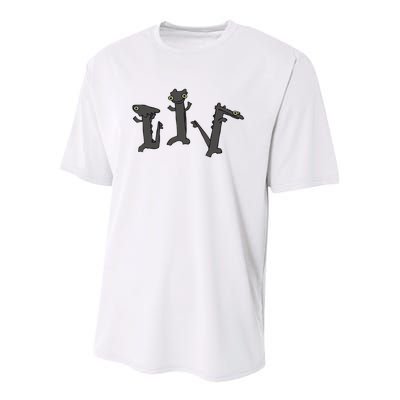 Dancing Dragon Meme Youth Performance Sprint T-Shirt