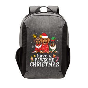 Dachshund Dogs Merry Mother Father Have A Pawsome Christmas Gift Vector Backpack