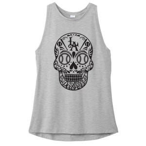 Dia De Muertos Sugar Ladies PosiCharge Tri-Blend Wicking Tank