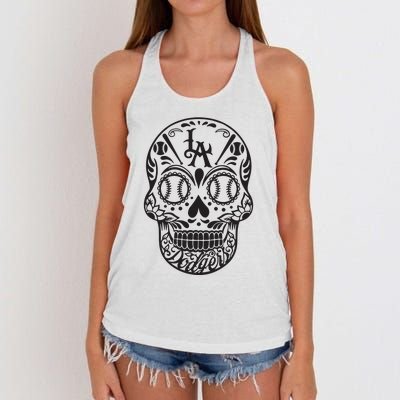 Dia De Muertos Sugar Women's Knotted Racerback Tank