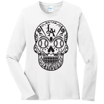 Dia De Muertos Sugar Ladies Long Sleeve Shirt