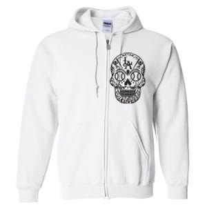 Dia De Muertos Sugar Full Zip Hoodie