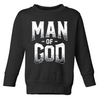 Demario Davis Man Of God Wht Toddler Sweatshirt