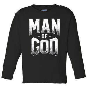 Demario Davis Man Of God Wht Toddler Long Sleeve Shirt