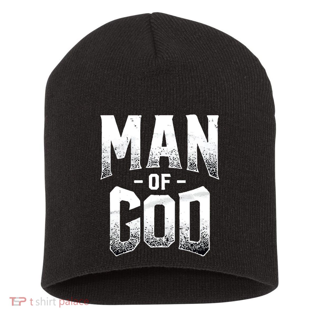 Demario Davis Man Of God Wht Short Acrylic Beanie