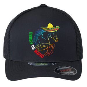 Derby De Mayo Gift Kentucky Horse Race Mexico Gift Flexfit Unipanel Trucker Cap