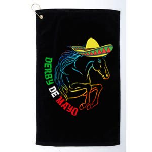 Derby De Mayo Gift Kentucky Horse Race Mexico Gift Platinum Collection Golf Towel