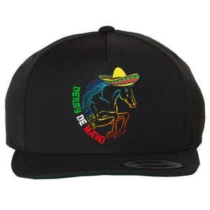 Derby De Mayo Gift Kentucky Horse Race Mexico Gift Wool Snapback Cap