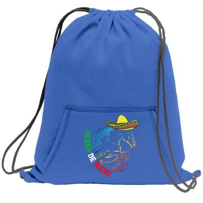 Derby De Mayo Gift Kentucky Horse Race Mexico Gift Sweatshirt Cinch Pack Bag