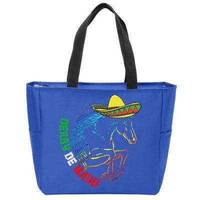 Derby De Mayo Gift Kentucky Horse Race Mexico Gift Zip Tote Bag