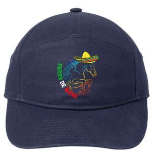 Derby De Mayo Gift Kentucky Horse Race Mexico Gift 7-Panel Snapback Hat