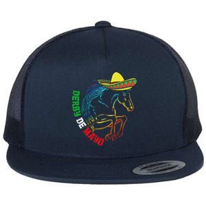 Derby De Mayo Gift Kentucky Horse Race Mexico Gift Flat Bill Trucker Hat