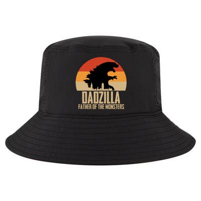 Dinosaur Dad Monsters FatherS Day Dadzilla Dino Sunset Cool Comfort Performance Bucket Hat