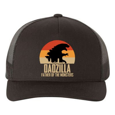 Dinosaur Dad Monsters FatherS Day Dadzilla Dino Sunset Yupoong Adult 5-Panel Trucker Hat