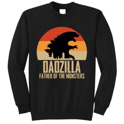 Dinosaur Dad Monsters FatherS Day Dadzilla Dino Sunset Sweatshirt