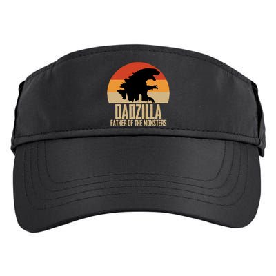 Dinosaur Dad Monsters FatherS Day Dadzilla Dino Sunset Adult Drive Performance Visor