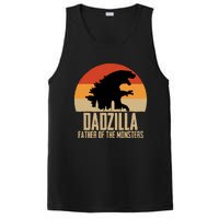 Dinosaur Dad Monsters FatherS Day Dadzilla Dino Sunset PosiCharge Competitor Tank