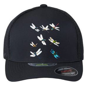 Dragonfly Dragonflies Natural Mosquito Repellent Biting Bugs Flexfit Unipanel Trucker Cap