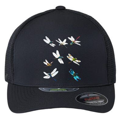 Dragonfly Dragonflies Natural Mosquito Repellent Biting Bugs Flexfit Unipanel Trucker Cap