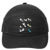 Dragonfly Dragonflies Natural Mosquito Repellent Biting Bugs 7-Panel Snapback Hat