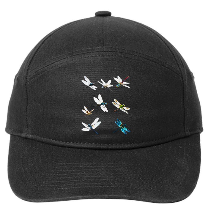 Dragonfly Dragonflies Natural Mosquito Repellent Biting Bugs 7-Panel Snapback Hat