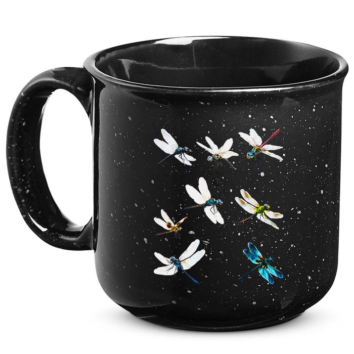 Dragonfly Dragonflies Natural Mosquito Repellent Biting Bugs 15oz Campfire Ceramic Mug