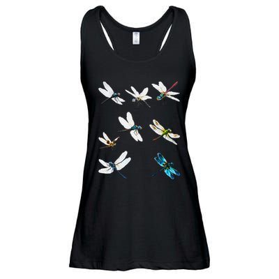 Dragonfly Dragonflies Natural Mosquito Repellent Biting Bugs Ladies Essential Flowy Tank