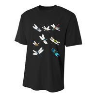 Dragonfly Dragonflies Natural Mosquito Repellent Biting Bugs Youth Performance Sprint T-Shirt