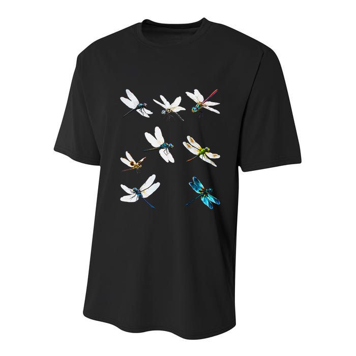 Dragonfly Dragonflies Natural Mosquito Repellent Biting Bugs Youth Performance Sprint T-Shirt