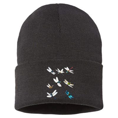 Dragonfly Dragonflies Natural Mosquito Repellent Biting Bugs Sustainable Knit Beanie