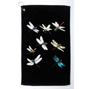 Dragonfly Dragonflies Natural Mosquito Repellent Biting Bugs Platinum Collection Golf Towel