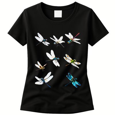 Dragonfly Dragonflies Natural Mosquito Repellent Biting Bugs Womens T-Shirt
