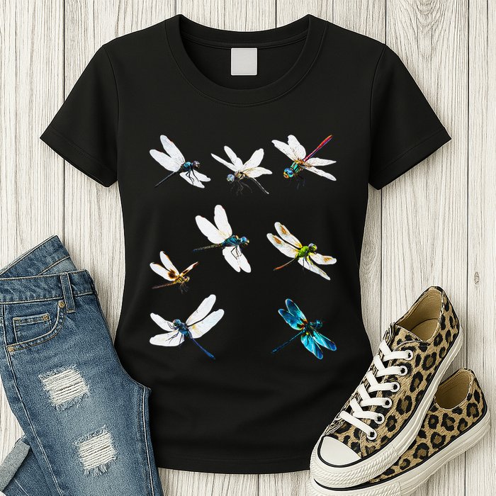 Dragonfly Dragonflies Natural Mosquito Repellent Biting Bugs Womens T-Shirt