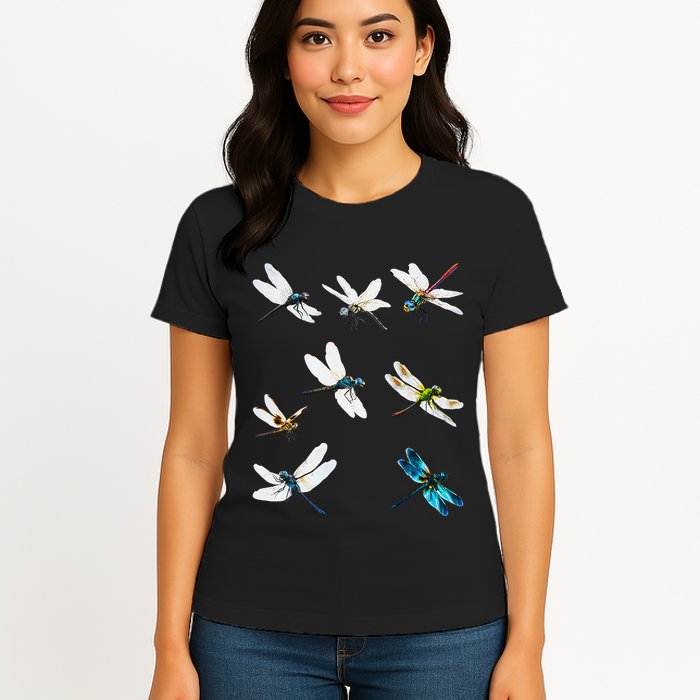 Dragonfly Dragonflies Natural Mosquito Repellent Biting Bugs Womens T-Shirt