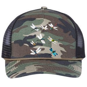 Dragonfly Dragonflies Natural Mosquito Repellent Biting Bugs Retro Rope Trucker Hat Cap