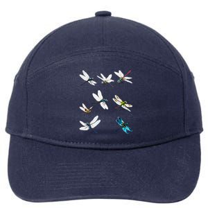 Dragonfly Dragonflies Natural Mosquito Repellent Biting Bugs 7-Panel Snapback Hat