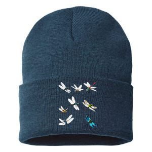 Dragonfly Dragonflies Natural Mosquito Repellent Biting Bugs Sustainable Knit Beanie