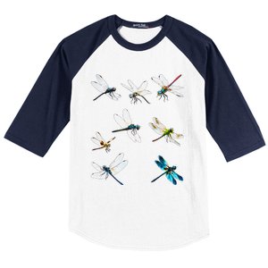 Dragonfly Dragonflies Natural Mosquito Repellent Biting Bugs Baseball Sleeve Shirt