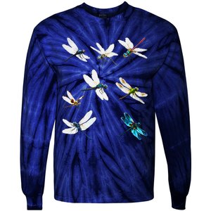 Dragonfly Dragonflies Natural Mosquito Repellent Biting Bugs Tie-Dye Long Sleeve Shirt