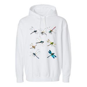 Dragonfly Dragonflies Natural Mosquito Repellent Biting Bugs Garment-Dyed Fleece Hoodie