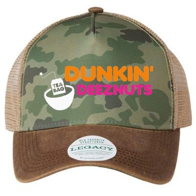 Dunkin Deez Nuts Funny Dunkin Deeznuts Tea Bag Legacy Tie Dye Trucker Hat