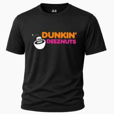 Dunkin Deez Nuts Funny Dunkin Deeznuts Tea Bag Performance Shirt