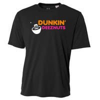 Dunkin Deez Nuts Funny Dunkin Deeznuts Tea Bag Cooling Performance Crew T-Shirt