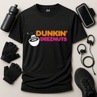 Dunkin Deez Nuts Funny Dunkin Deeznuts Tea Bag Performance Shirt
