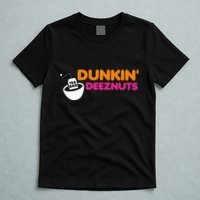 Dunkin Deez Nuts Funny Dunkin Deeznuts Tea Bag T-Shirt