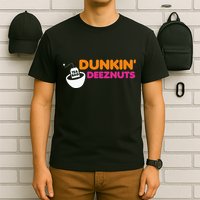 Dunkin Deez Nuts Funny Dunkin Deeznuts Tea Bag T-Shirt