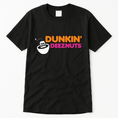 Dunkin Deez Nuts Funny Dunkin Deeznuts Tea Bag Tall T-Shirt