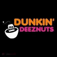 Dunkin Deez Nuts Funny Dunkin Deeznuts Tea Bag Tall T-Shirt